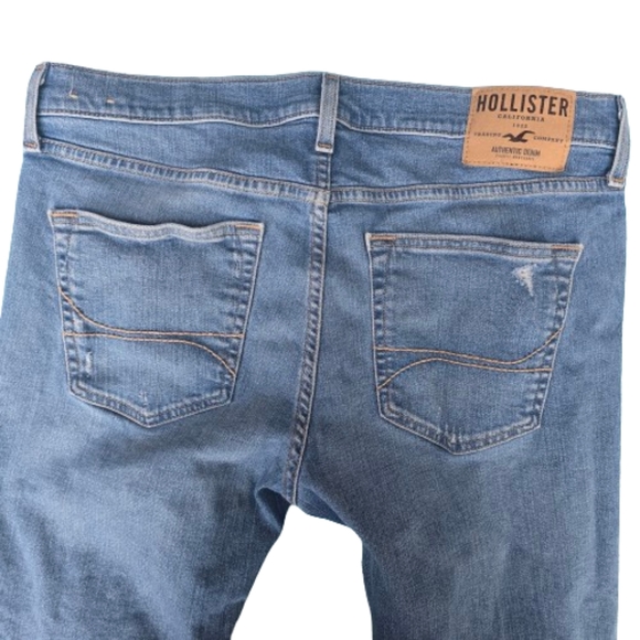 Hollister Authentic Denim Jean Men's Skinny Jeans Sz 34 - Picture 5 of 8